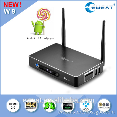 Amlogic S905 android5.1 tv box with Gigabit inernet and 2.4+5.8 dual wifi ott tv box